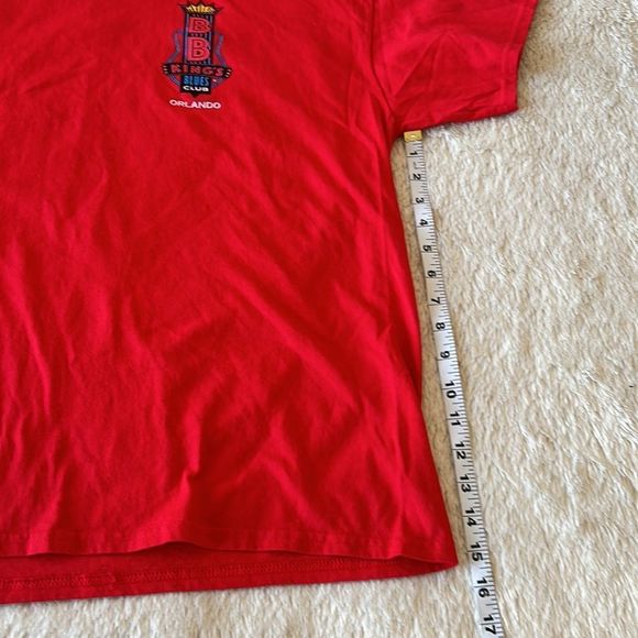 BB King blues club Orlando Florida short sleeve shirt red size XL - Picture 13 of 16